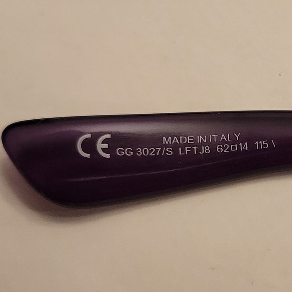 AUTHENTIC Gucci purple oversized sunglasses - Picture 4 of 4